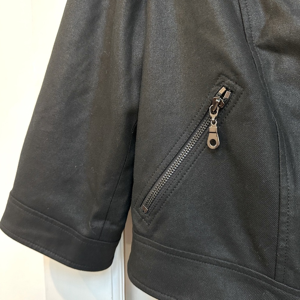 Vintage Cache Black Moto Jacket Zipper Accents Rock Glam Punk Chic Size S Small - Picture 6 of 11